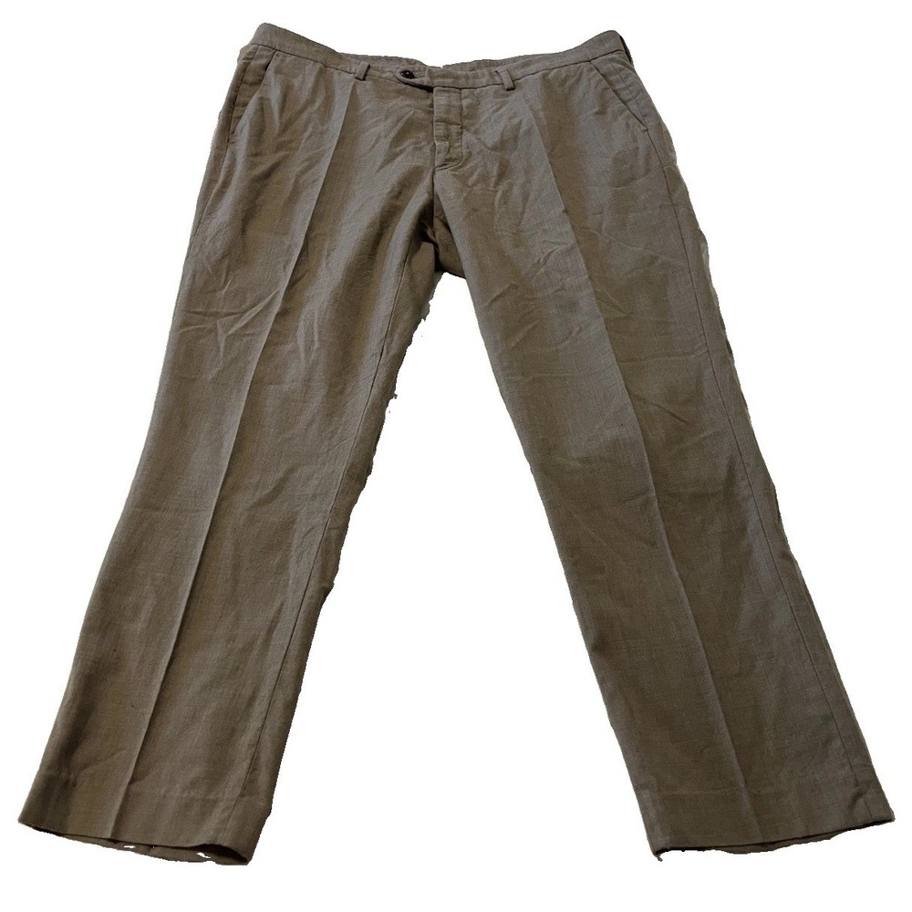 Peter Millar Crown Crafted Crosby Dress Pants Mens 38 100% Wool Brown